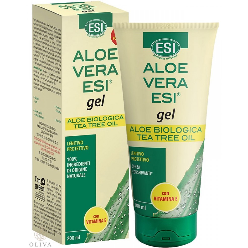 Aloe Vera Organic Gel Sa Uljem Čajevca 100 Ml Esi