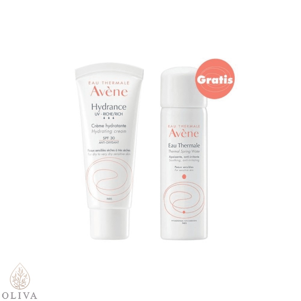Eau Thermale Avene Hydrance Rich Hydrating Cream Spf30 40Ml + Termalna Voda 50Ml Gratis