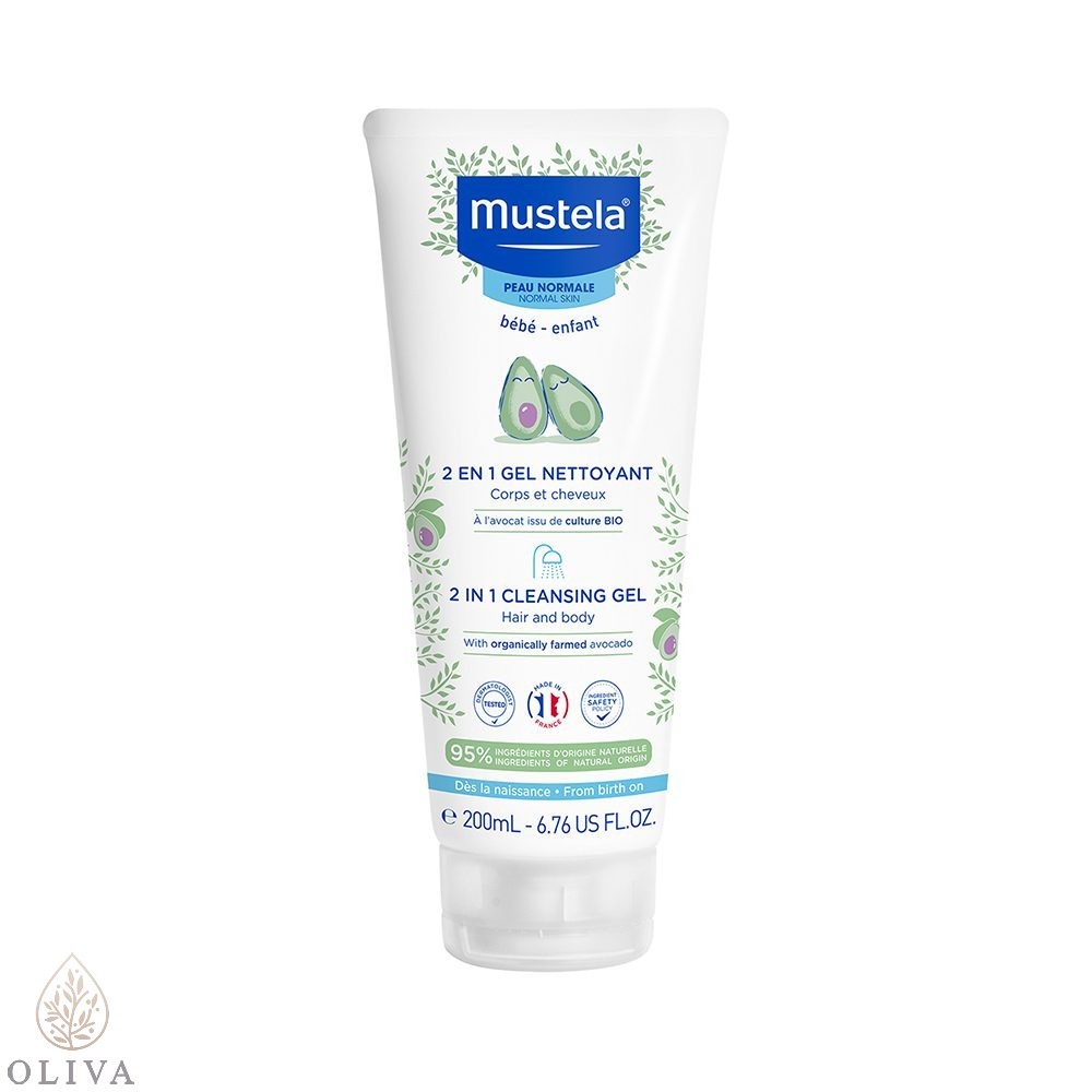 Mustela 2U1 Šampon Za Pranje Kose I Tela 200Ml