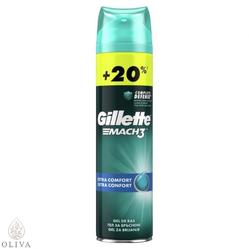Gillette Mach 3 Extra Comfort Gel Za Brijanje 240 Ml