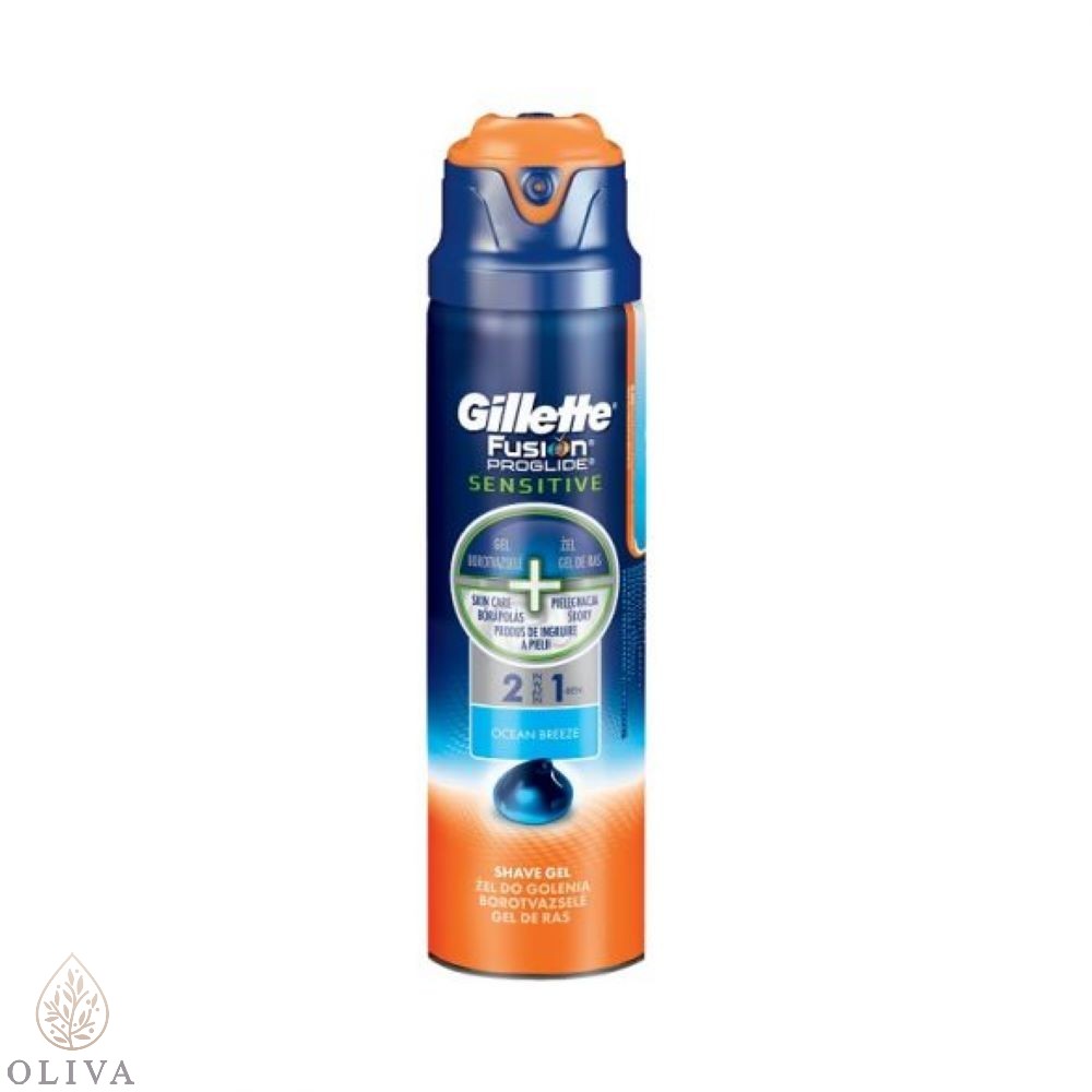 Gillette Pro Glide Sensitive Ocean Breeze Gel Za Brijanje 170 Ml