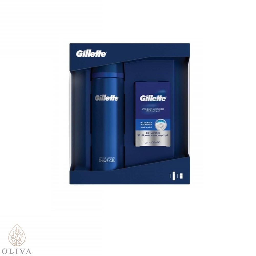 Gillette Promo Set Xmas Gel Za Brijanje 200Ml + Losion Posle Brijanja 50Ml