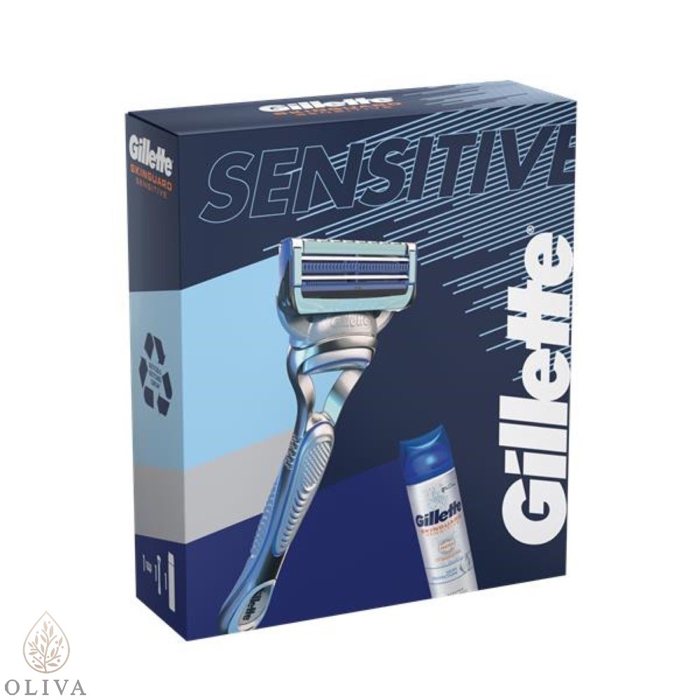 Gillette Promo Set Xmas Skinguard Brijač + Skinguard Gel Za Brijanje 200Ml
