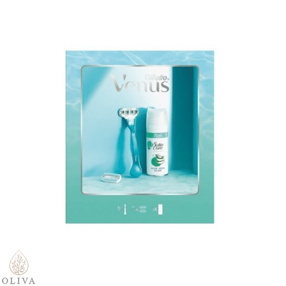 Gillette Promo Set Xmas Brijač Venus Smooth + Satin Care Gel 75Ml