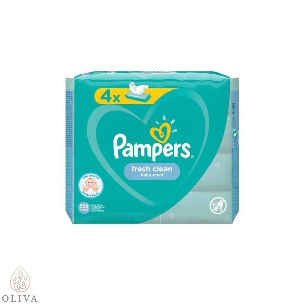 Pampers Wipes Sensitive 4X52