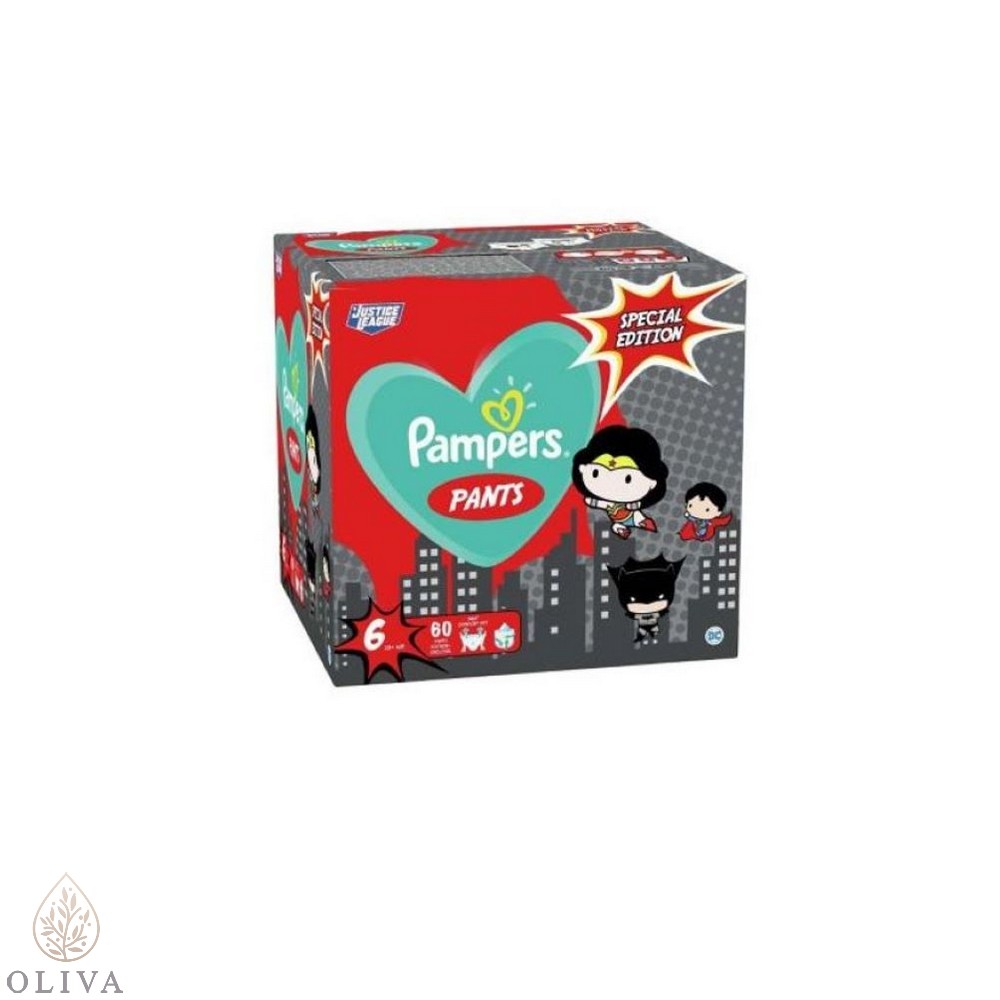 Pampers Babydry Superhero Pelene Pants Veličina 6, 15Kg+ 60Kom
