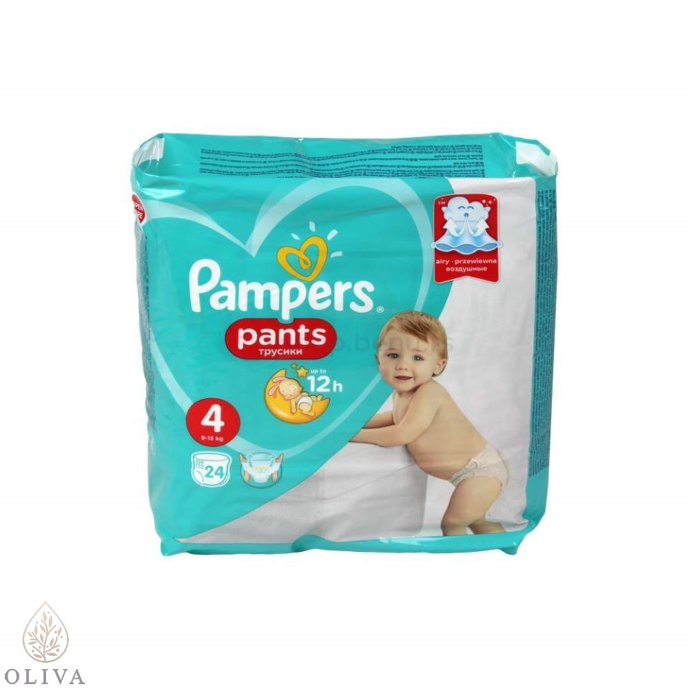Pampers Pants Cp 4 Midi Pelene, 9-14 Kg, 24 Komada