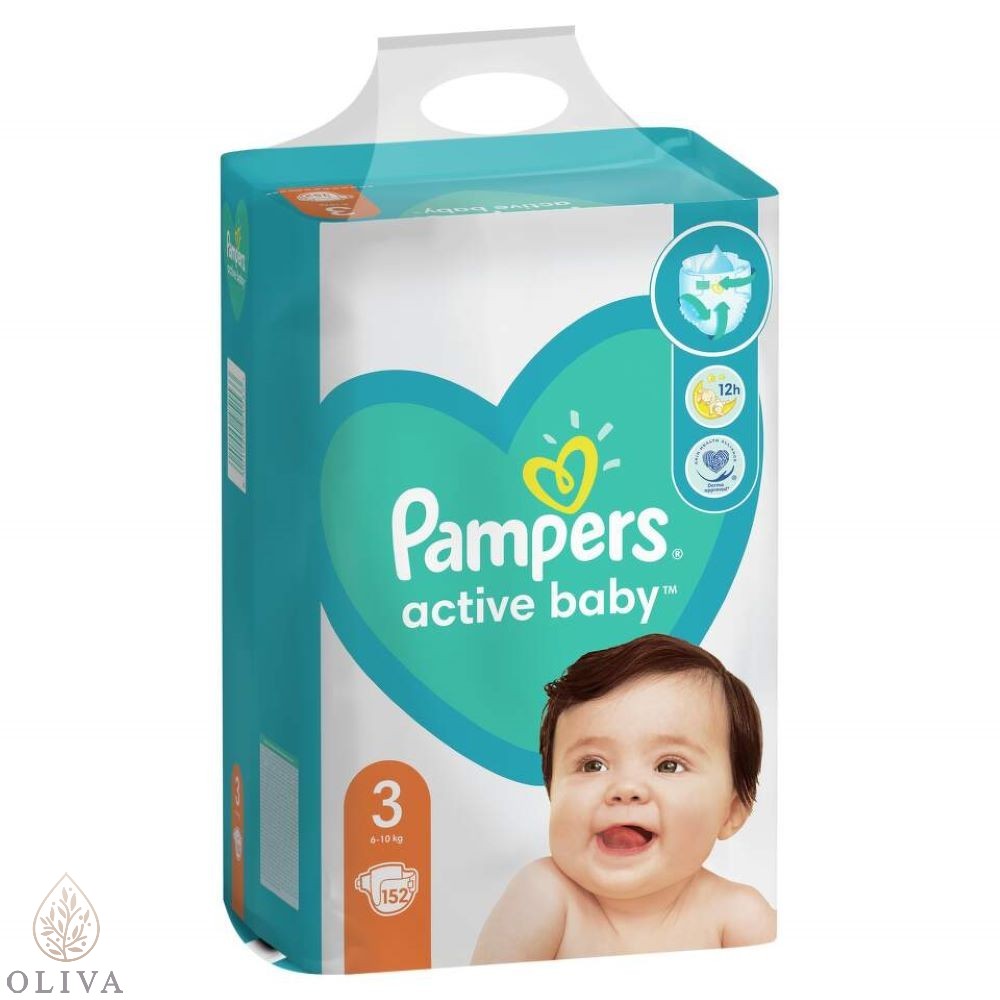 Pampers Pelene Active Baby Mb 3 Midi, 152 Komada