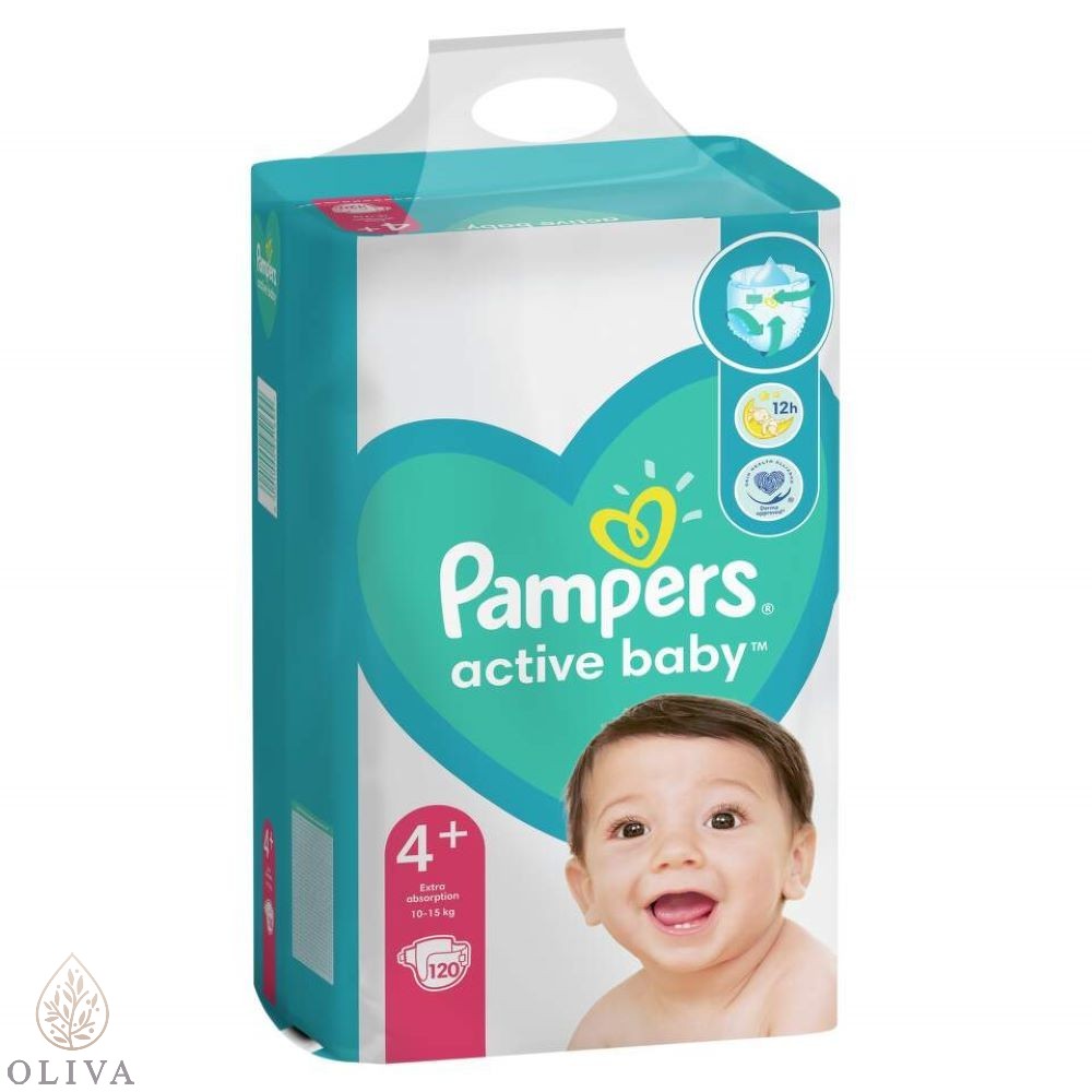 Pampers Active Baby Mb 4+ Maxi+, 120 Komada