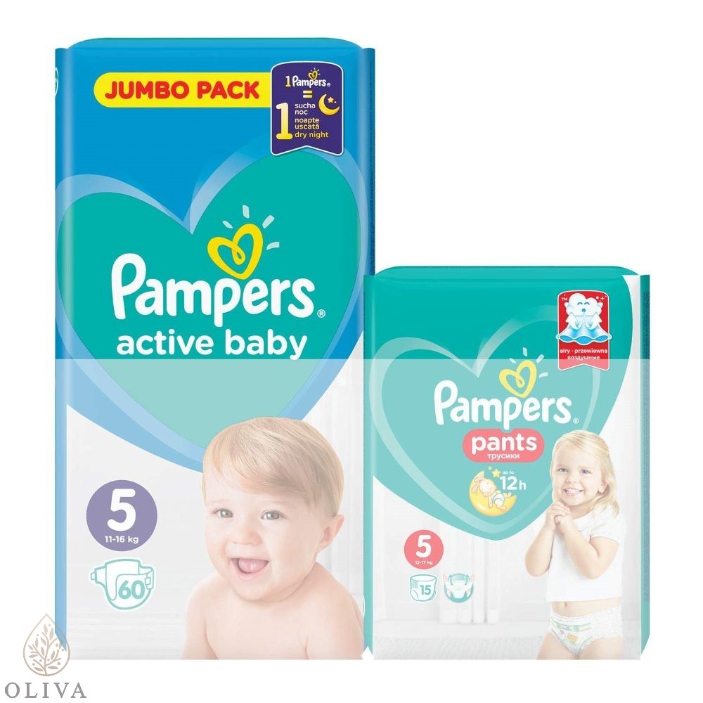 Pampers Active Baby Jp 5 Junior 2X60 + Pants Smp 5