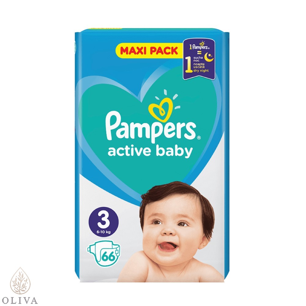 Pampers Active Baby Vpp 3 Midi 66 Komada