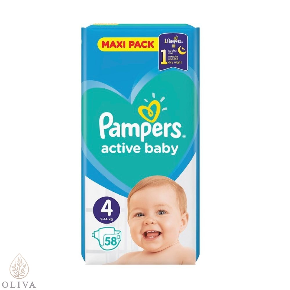 Pampers Active Baby Vpp 4 Maxi 58 Komada
