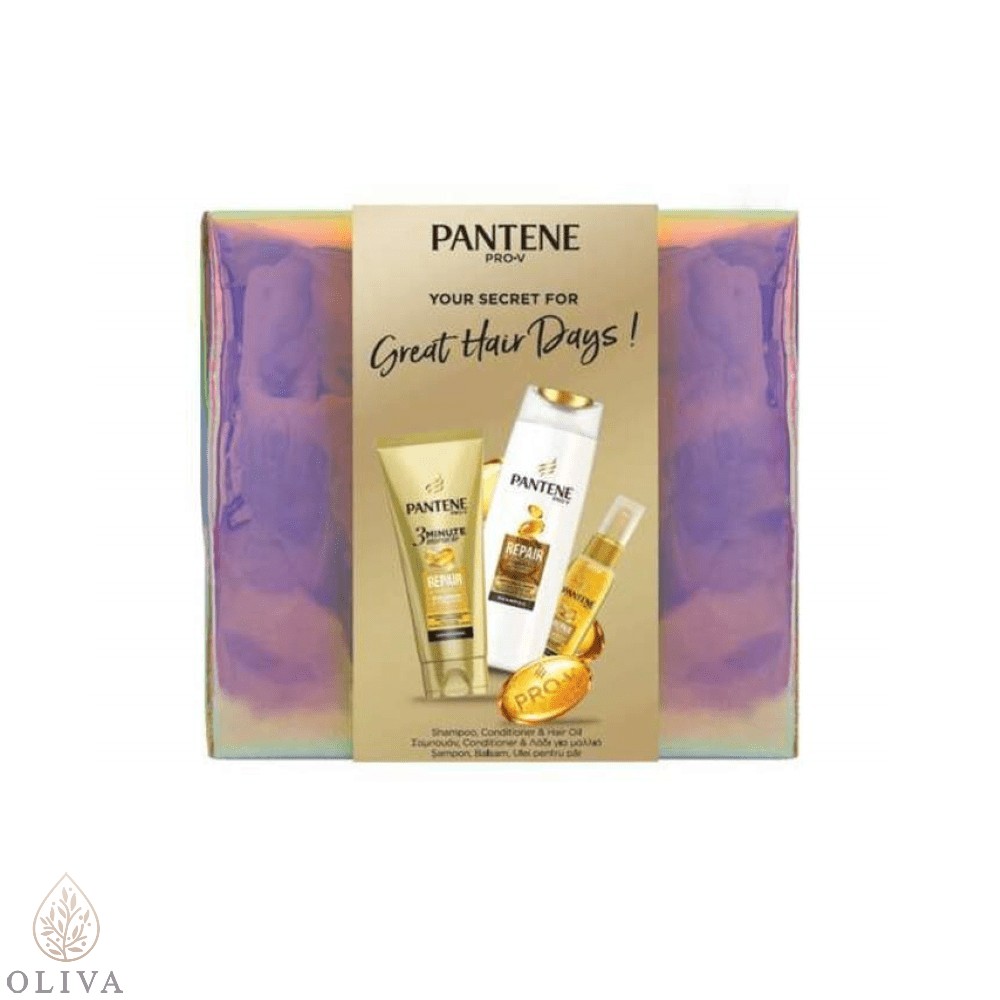 Pantene Giftbag Repair&Protect Šampon 250Ml + 3Mm Balzam 200Ml + Ulje 100Ml