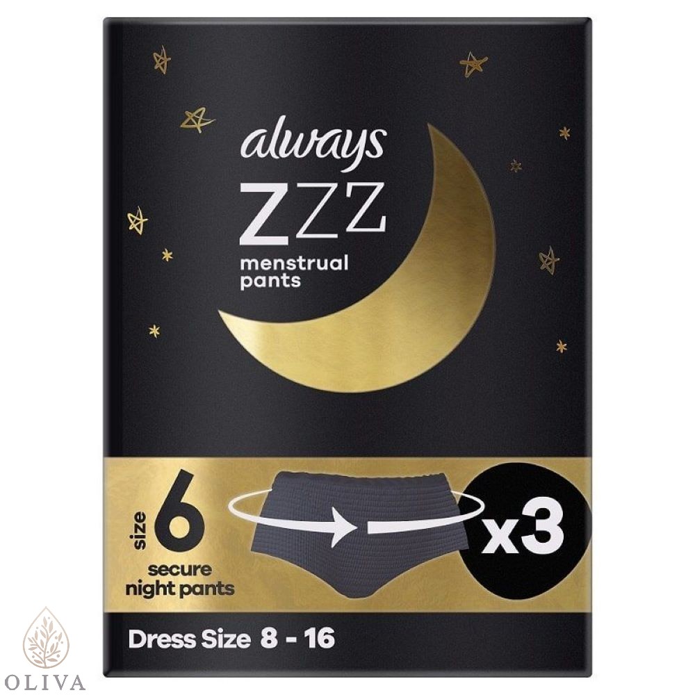 Always Zzz Menstrualne Gaćice 3 Kom.