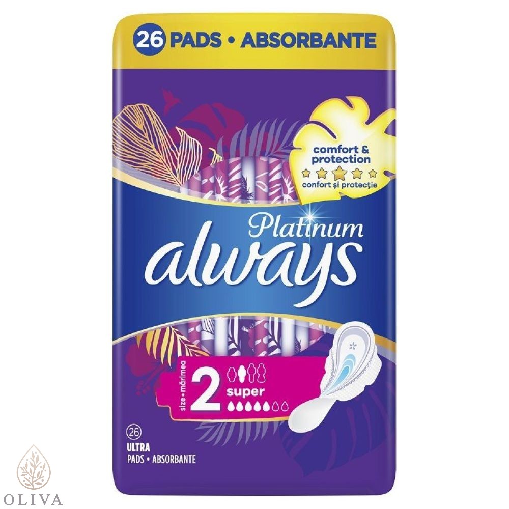 Always Platinum Super Higijenski Ulošci 26 Kom.