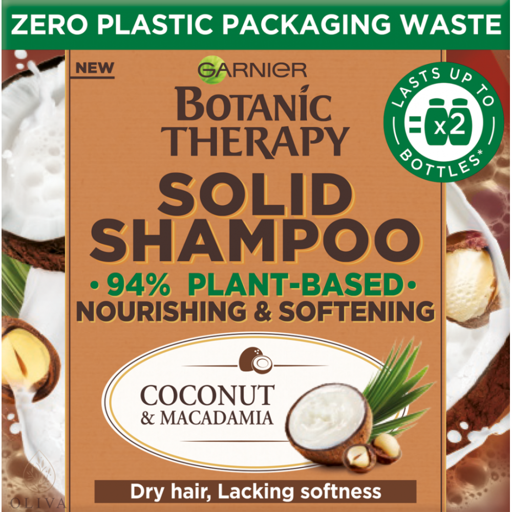 Garnier Botanic Therapy Coco & Macadamia Čvrsti Šampon 60 G
