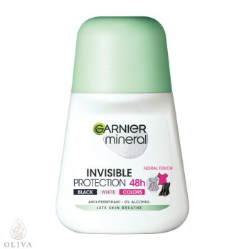 GARNIER Deo Mineral Invisible Black, White & Colors Roll-on 50 ml GARNIER Deo Mineral Invisible Black, White & Colors Roll-on 50 ml