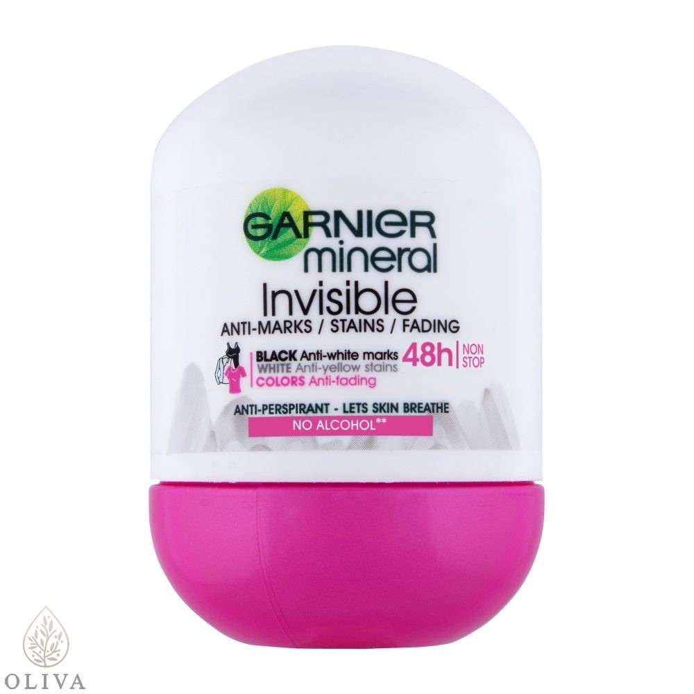 Garnier Deo Mineral Invisible Black, White & Colors Roll-On 50 Ml
