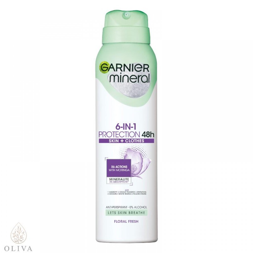 Garnier Deo Mineral Protection 6 Floral Fresh Sprej 150Ml