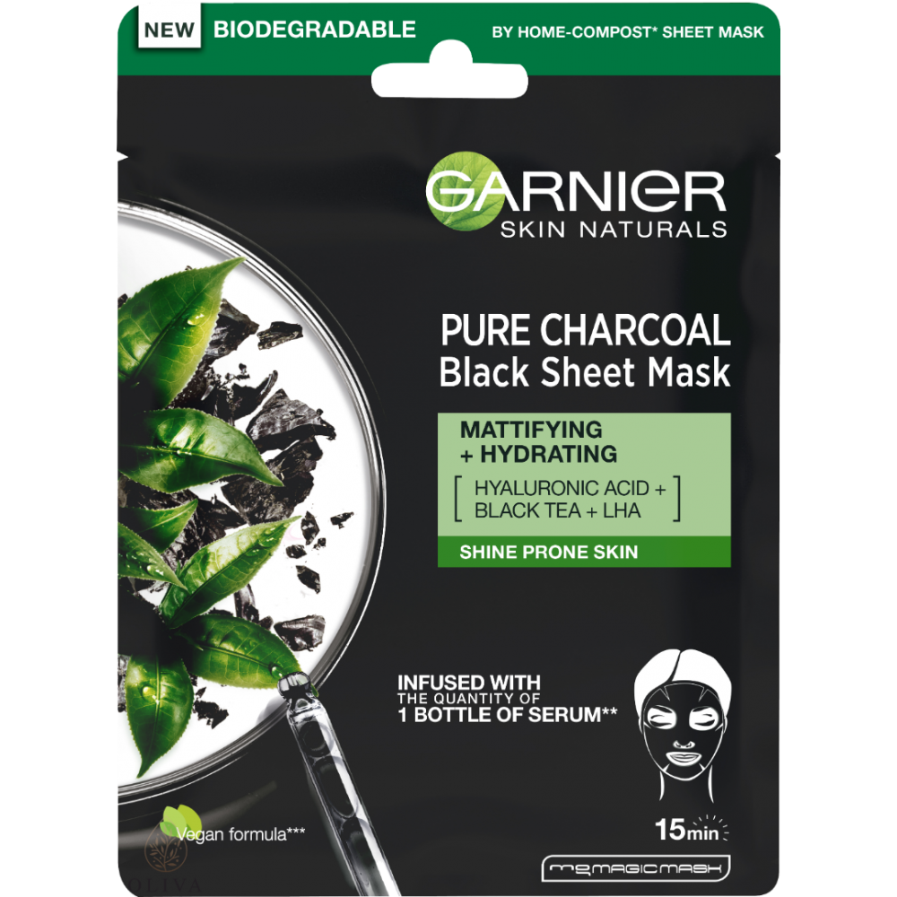 GARNIER Skin naturals Tissue Mask - Pure Charcoal 28g