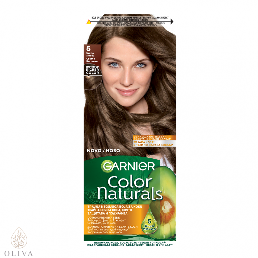 Garnier Color Naturals Creme Boja Za Kosu 5 Svetlo Smeđa