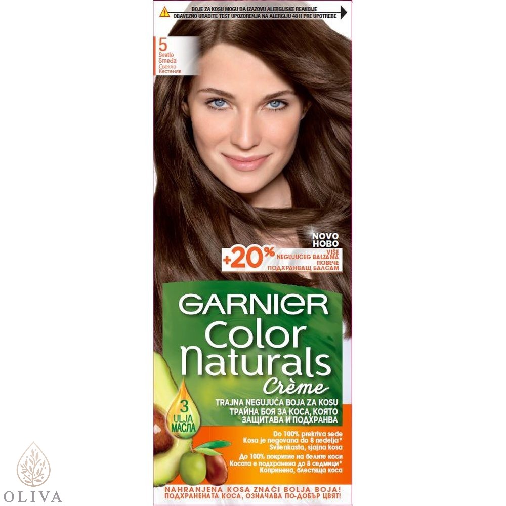 Garnier Color Naturals Creme Boja Za Kosu 5 Svetlo Smeđa