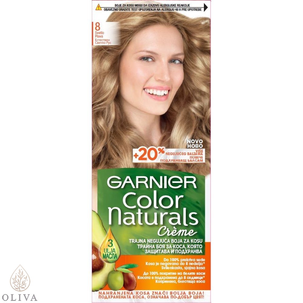 Garnier Color Naturals Creme Boja Za Kosu 8 Svetlo Plava