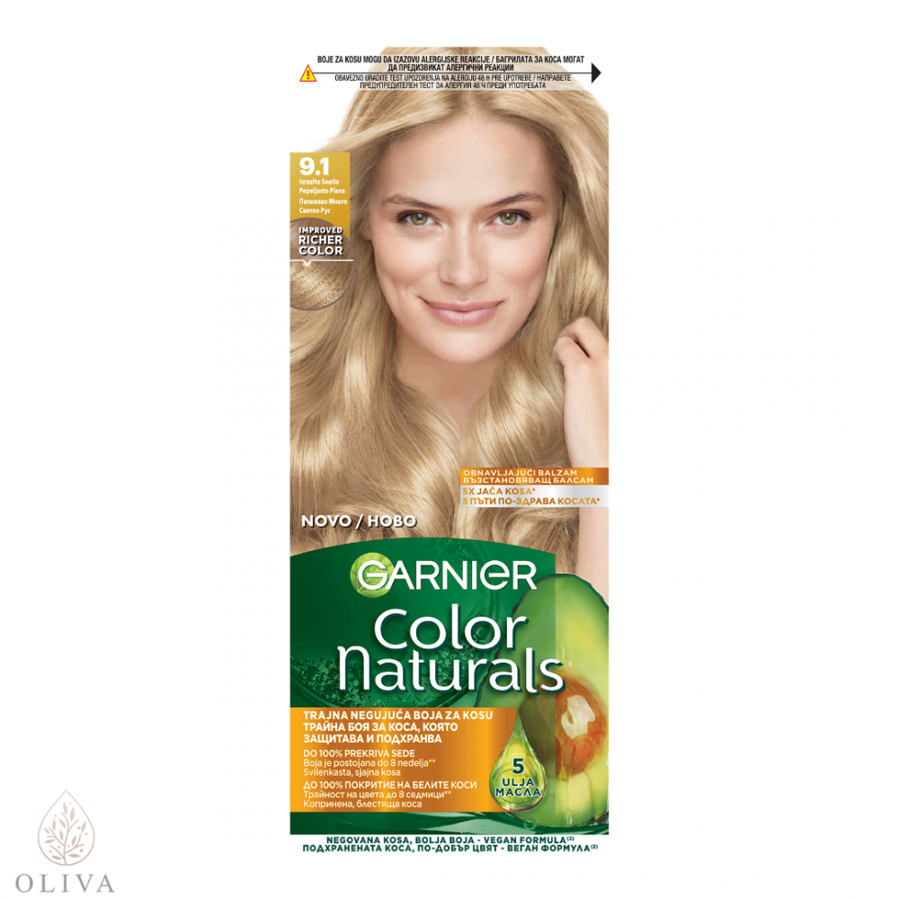 Garnier Color Naturals Boja Za Kosu 9.1 Izrazito Svetlo Pepeljasto Plava