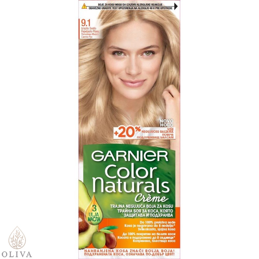 Garnier Color Naturals Boja Za Kosu 9.1 Izrazito Svetlo Pepeljasto Plava