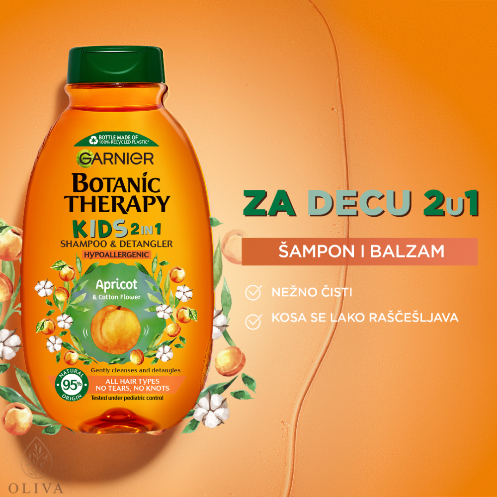 Garnier Botanic Therapy Kids Apricot 2U1 Dečji Šampon I Balzam 250 Ml