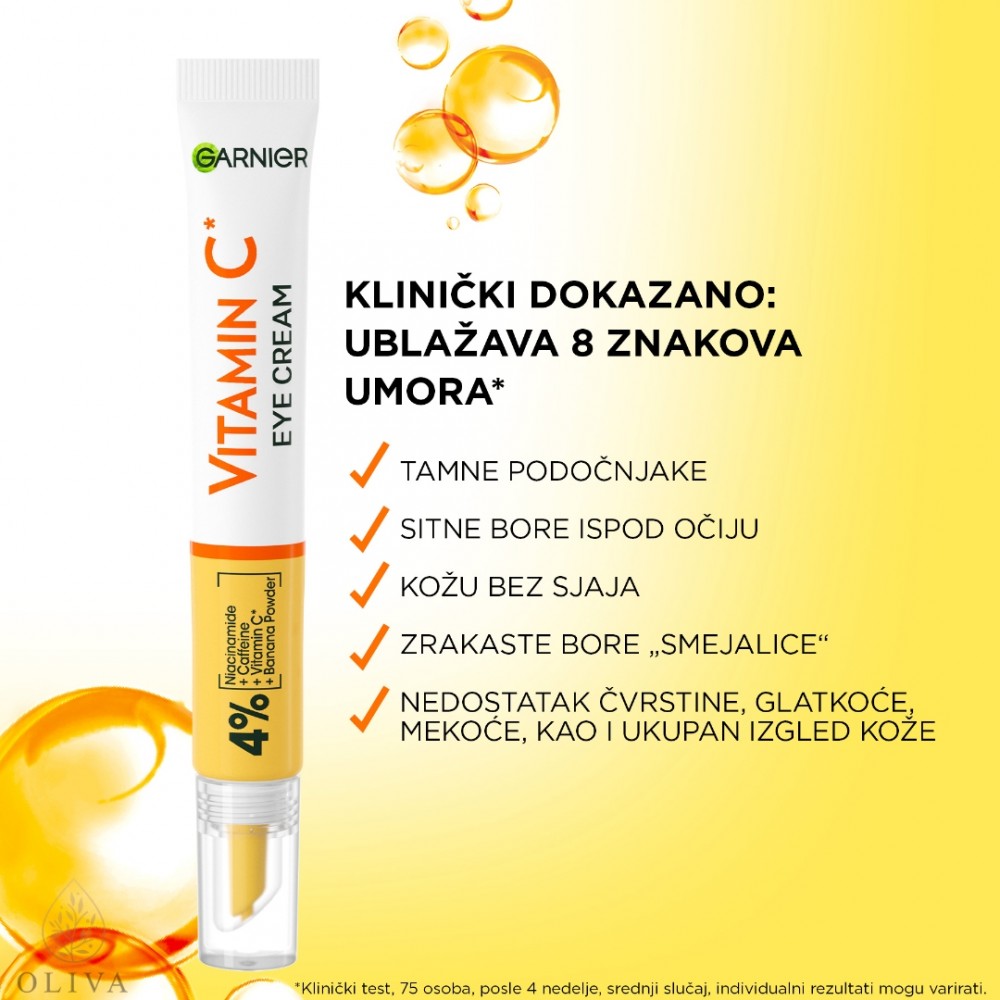Garnier Skin Naturals Vitamin C Krema Za Područje Oko Očiju 15 Ml Garnier Skin Naturals Vitamin C Krema Za Područje Oko Očiju 15 Ml
