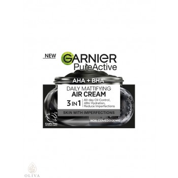 Garnier Pure Active Charcoal Air matirajuća krema protiv nepravilnosti 50 ml