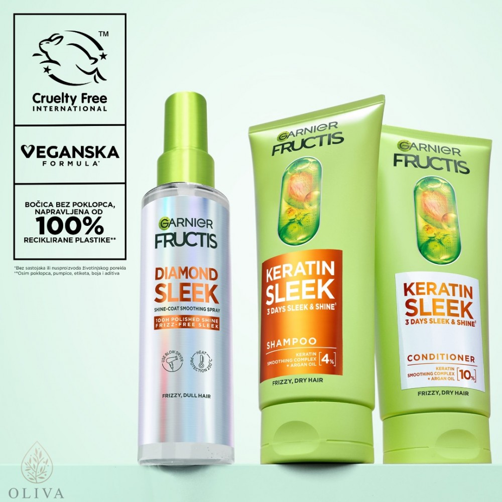 Garnier Fructis Keratin Sleek Šampon 200 Ml