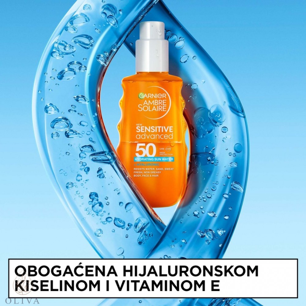 Garnier Ambre Solaire Dvofazna Vodica Za Zaštitu Od Sunca Spf 50 150 Ml