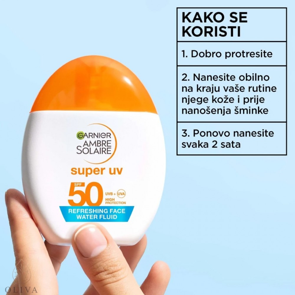 Garnier Ambre Solaire Super Uv Fluid Za Lice Spf 50 40 Ml
