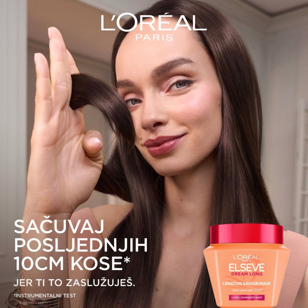 Loreal Paris Elseve Dream Long Maska Za Dugu, Oštećenu Kosu 300 Ml