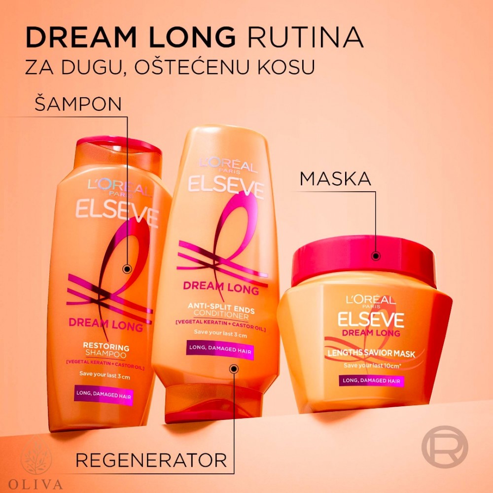 Loreal Paris Elseve Dream Long Maska Za Dugu, Oštećenu Kosu 300 Ml