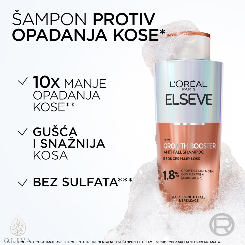 L’oreal Paris Elseve Growth Booster Šampon 200 Ml