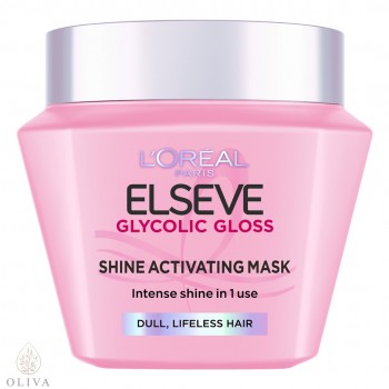 L'Oreal Paris Elseve Glycolic Gloss Maska za beživotnu kosu bez sjaja 300 ml