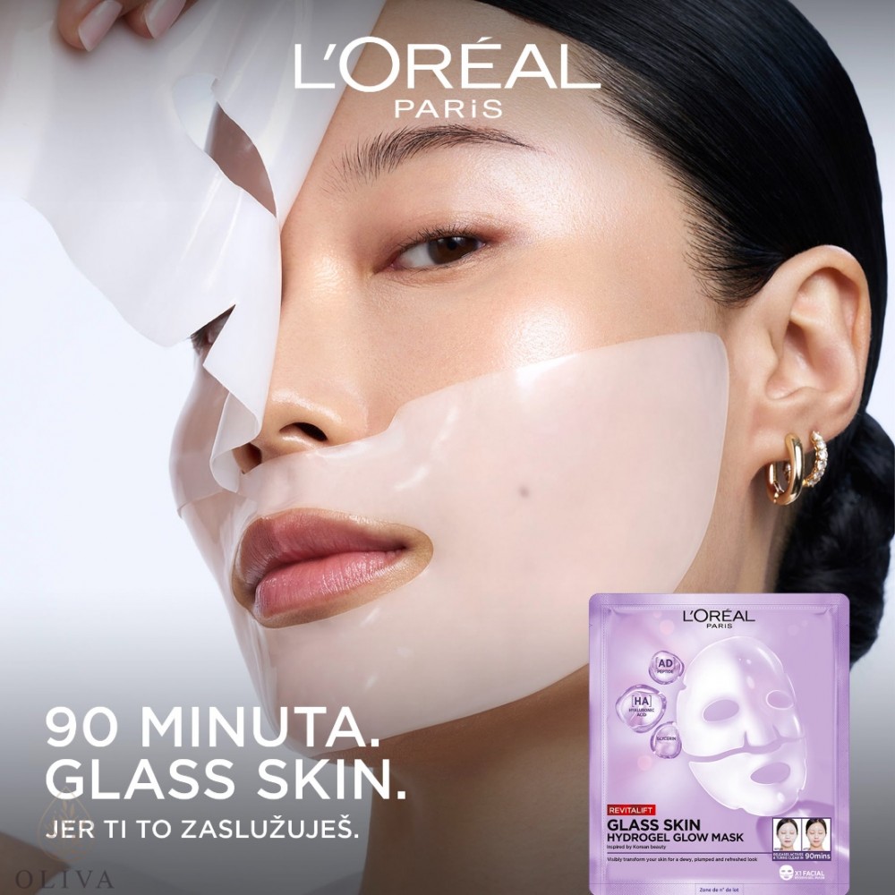 L'oreal Paris Revitalift Filler Glass Skin Hidrogel Maska Za Blistavu Kožu