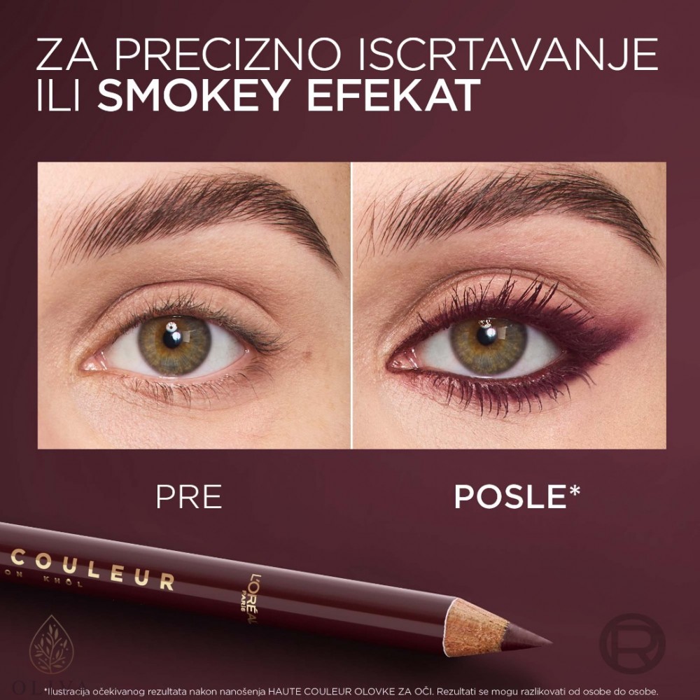 L'oreal Paris Haute Coul Olovka Za Oči Bordo