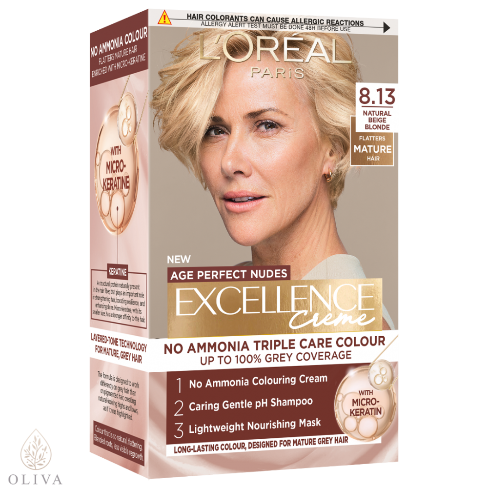 L'oreal Excellence Age Perfect Nudes 8.13 Natural Beige Blonde Boja Za Kosu