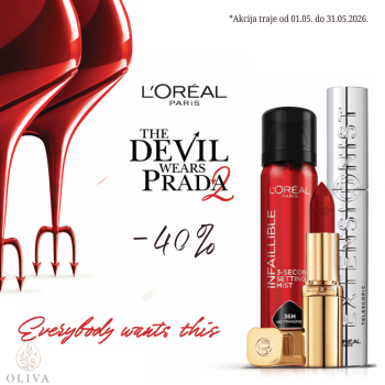 L'Oreal Paris The Devil Wears Prada set