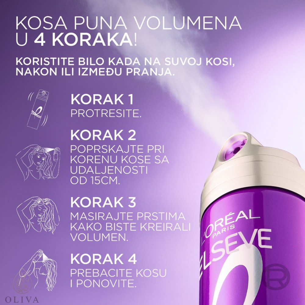 L'oreal Paris Elseve Collagen Lifter Big Hair Day Sprej Za Kosu 200 Ml
