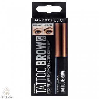 MAYBELLINE New York Tattoo Brow peel-off gel za obrve u boji Medium Brown