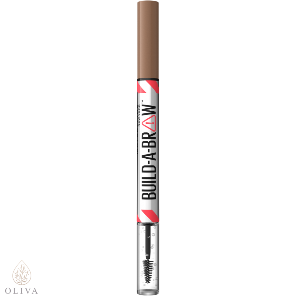 Maybelline New York Build-A-Brow 2 U 1 Olovka Za Obrve I Gel Za Fiksiranje 255 Soft Brown​