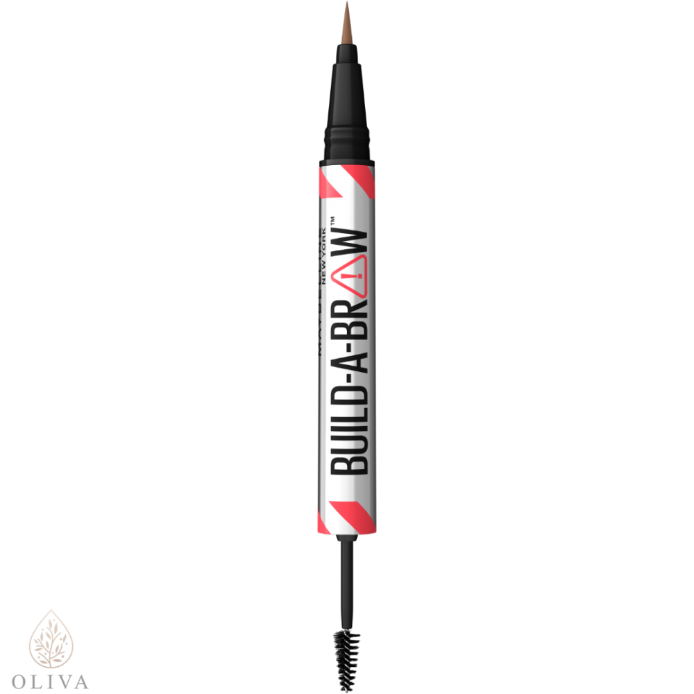 Maybelline New York Build-A-Brow 2 U 1 Olovka Za Obrve I Gel Za Fiksiranje 255 Soft Brown​