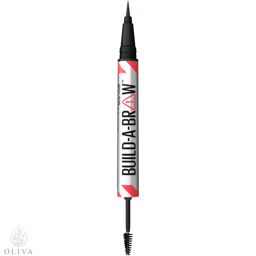 Maybelline New York Build-A-Brow 2 U 1 Olovka Za Obrve I Gel Za Fiksiranje 260 Deep Brown