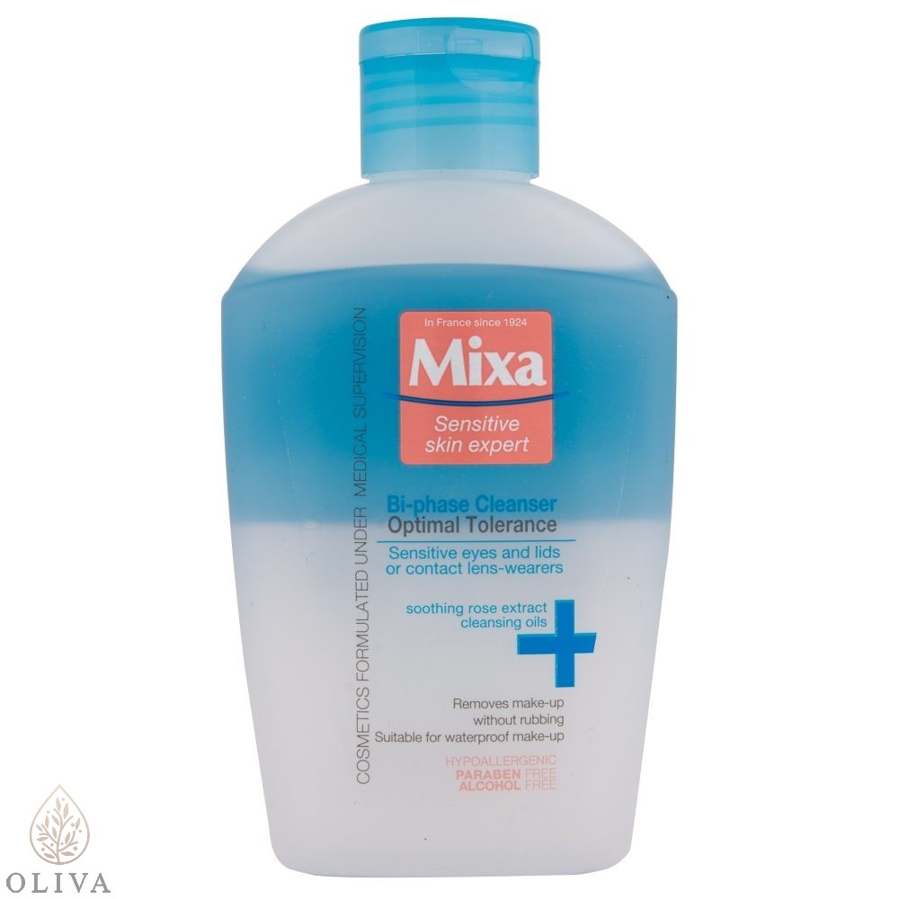 MIXA Optimalno Tolerantan dvofazni skidač šminke 125 ml