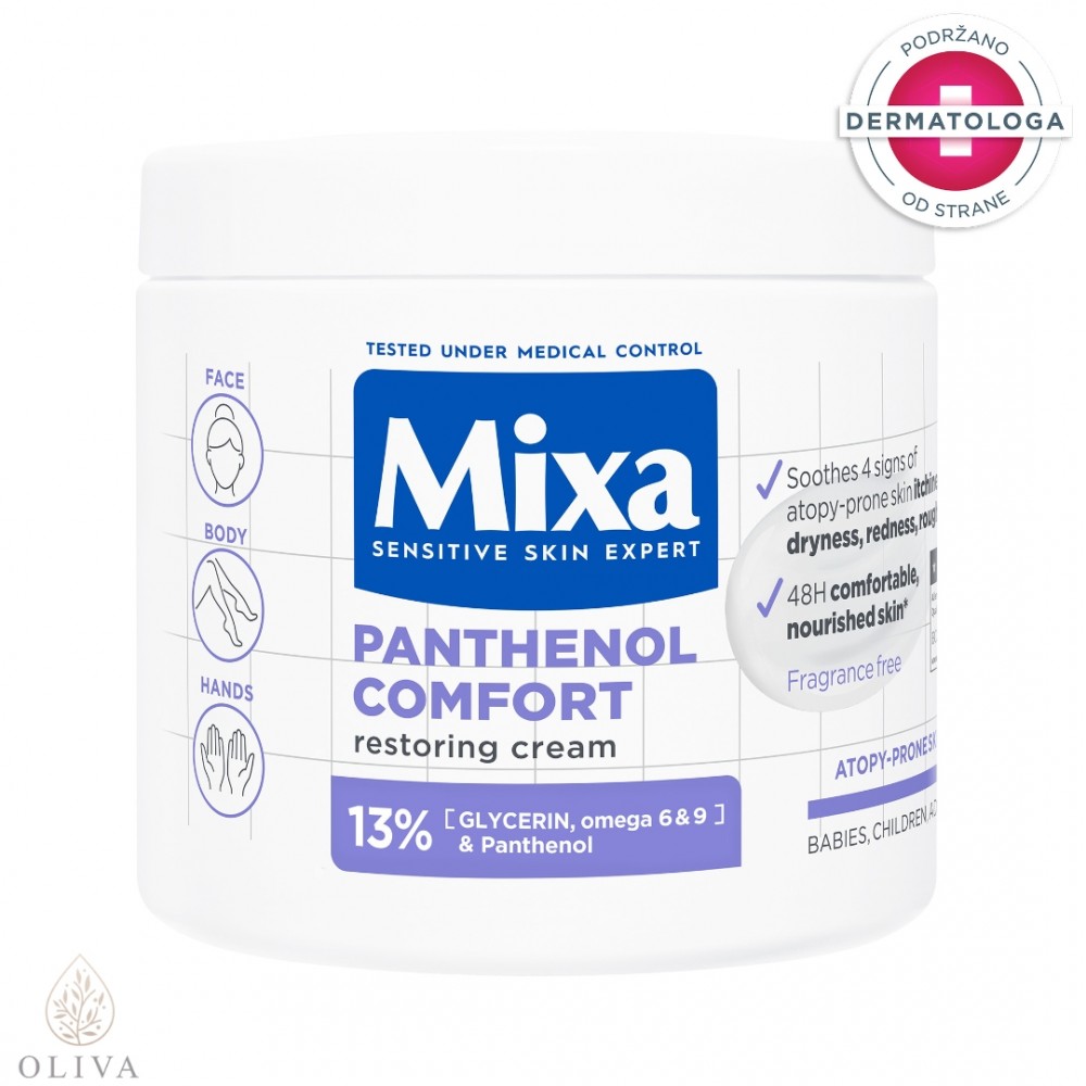 Mixa Panthenol Comfort Umirujuća Krema Za Kožu Sklonu Atopiji 400 Ml